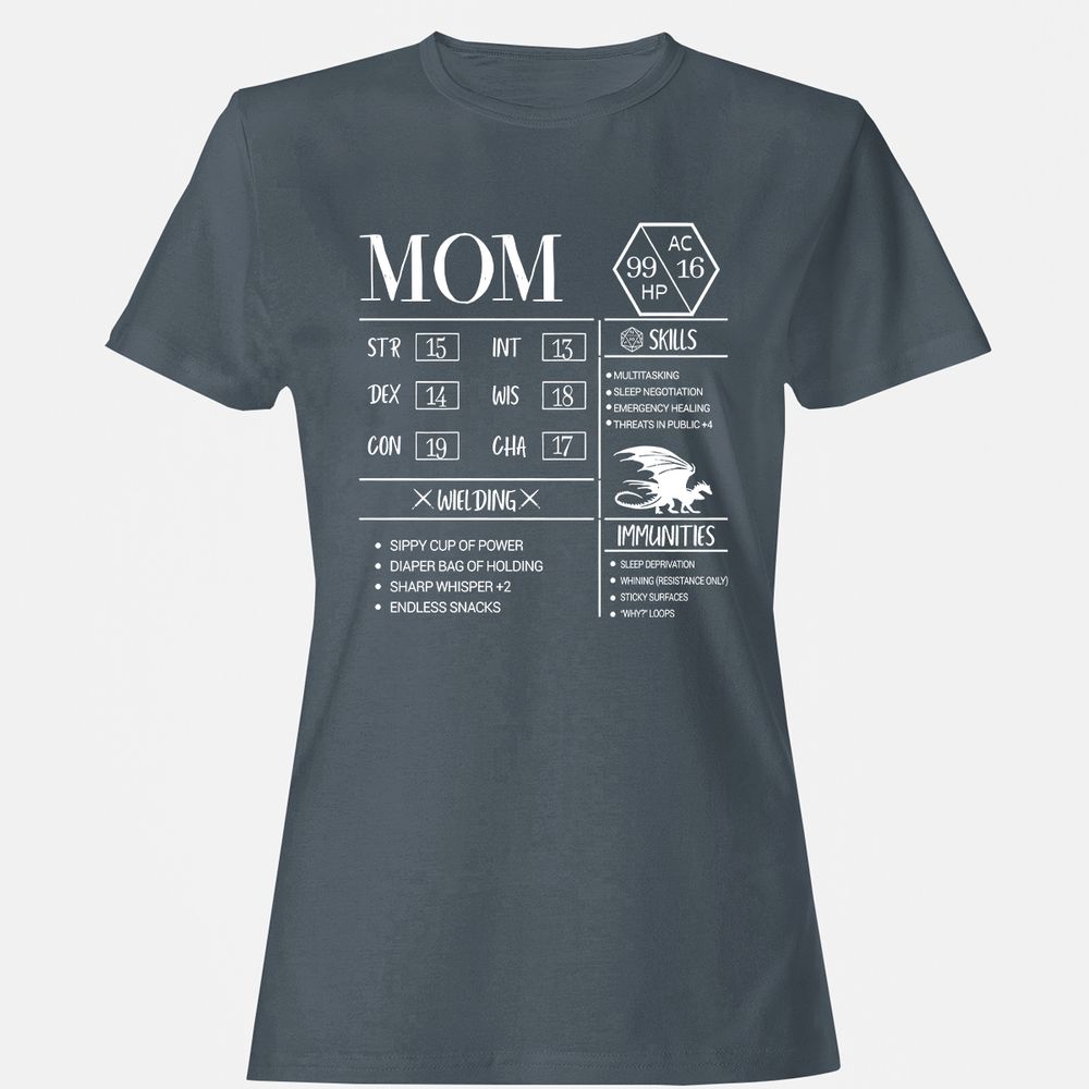 Mom New Women's T-Shirt - Charcoal - 3