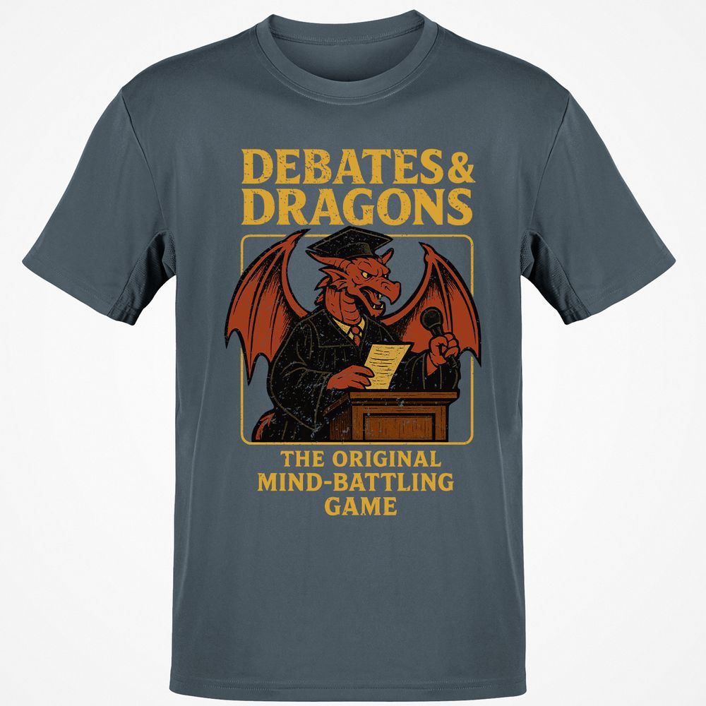Debates & Dragons Classic Unisex T-Shirt - Charcoal - 3