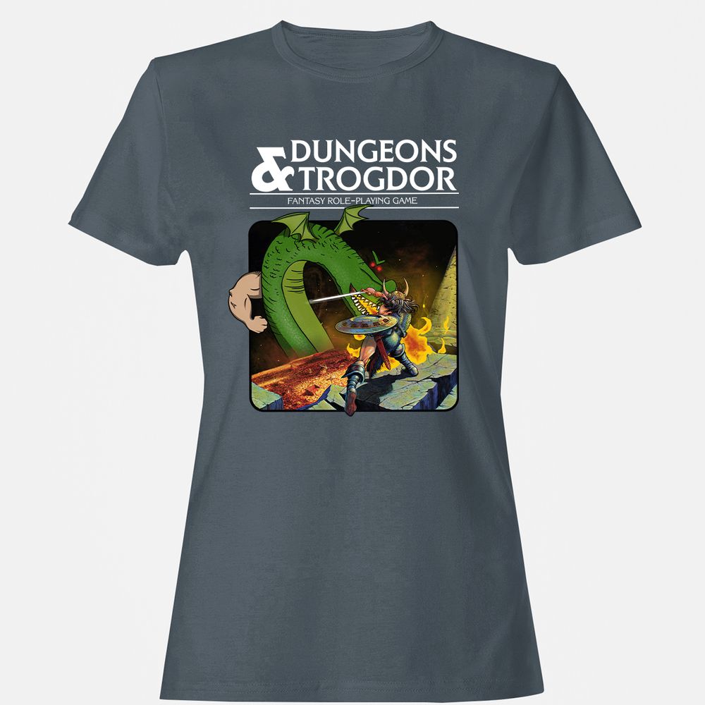 Trogdor Women's T-Shirt - Charcoal - 3