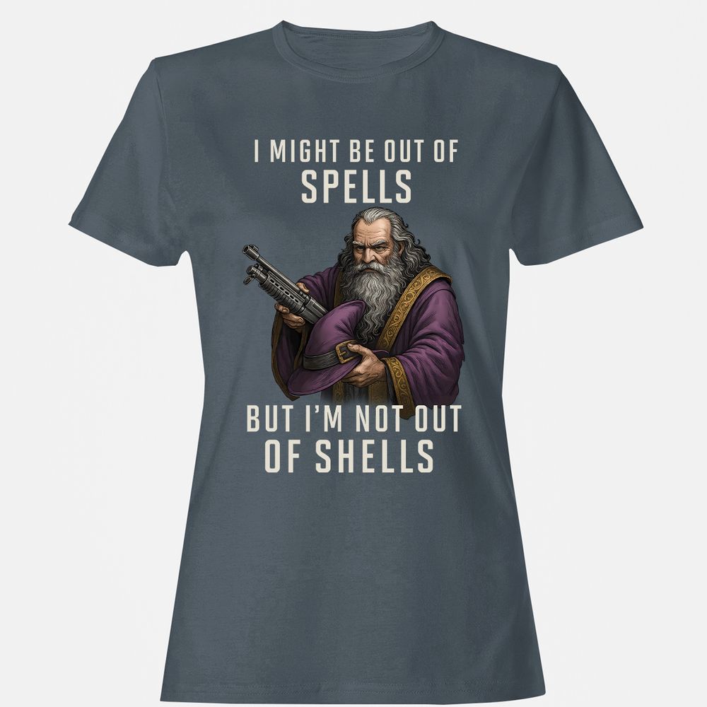 Not Out Of Shells Women's T-Shirt - Charcoal - 3