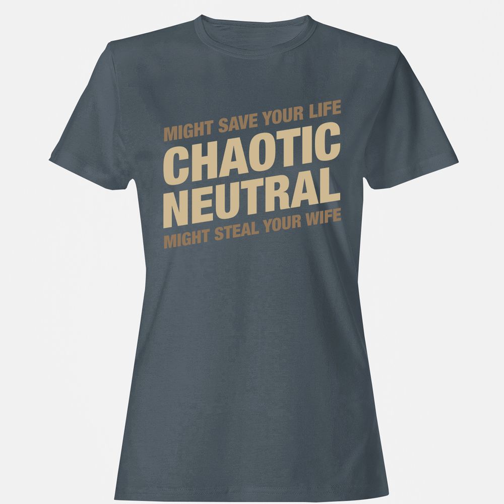 Might Save Your Life Might Steal Your Wife Women's T-Shirt - Charcoal - 3