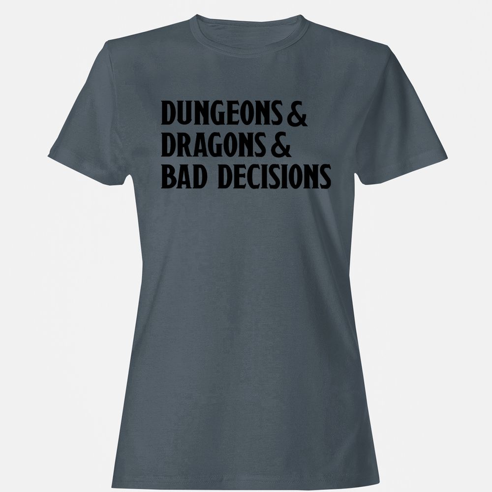 Bad Decisions Women's T-Shirt - Charcoal - 3