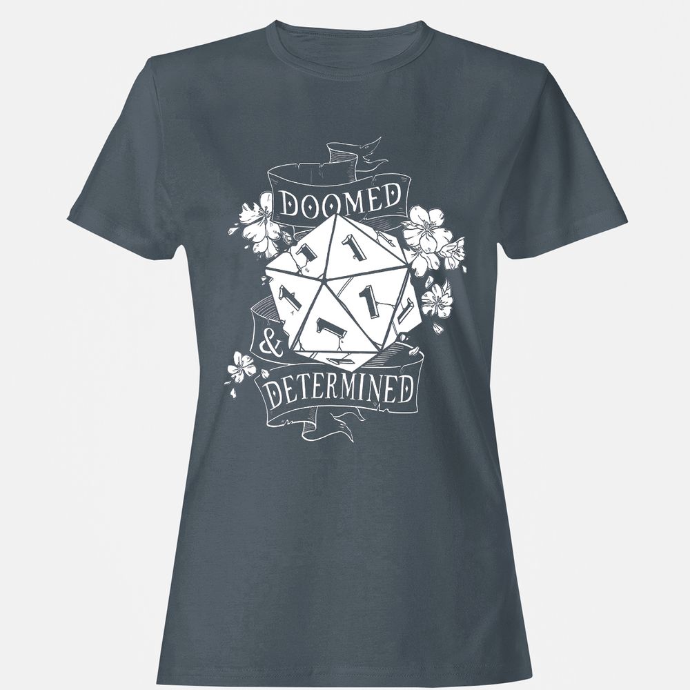 Doomed Determined Women's T-Shirt - Charcoal - 3
