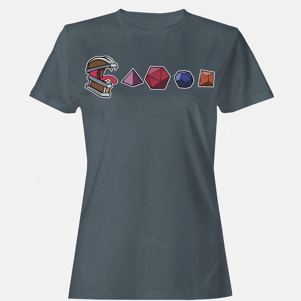 Mimic And Dices Women's T-Shirt - Charcoal - 3