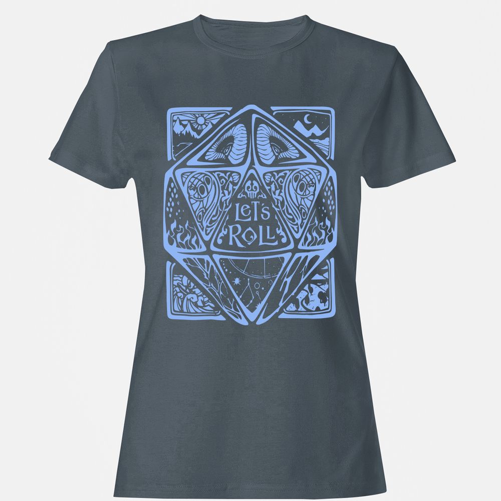 Let's Roll Women's T-Shirt - Charcoal - 3