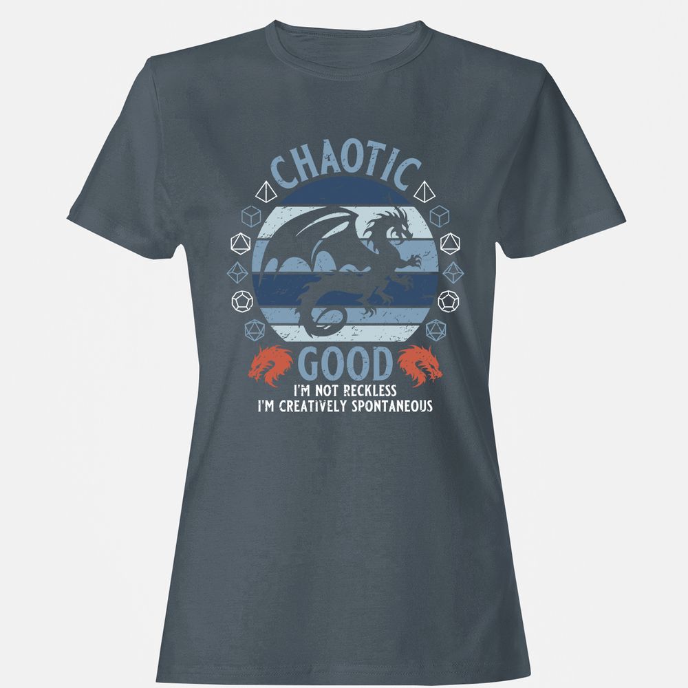 Chaotic Good 2 Women's T-Shirt - Charcoal - 3