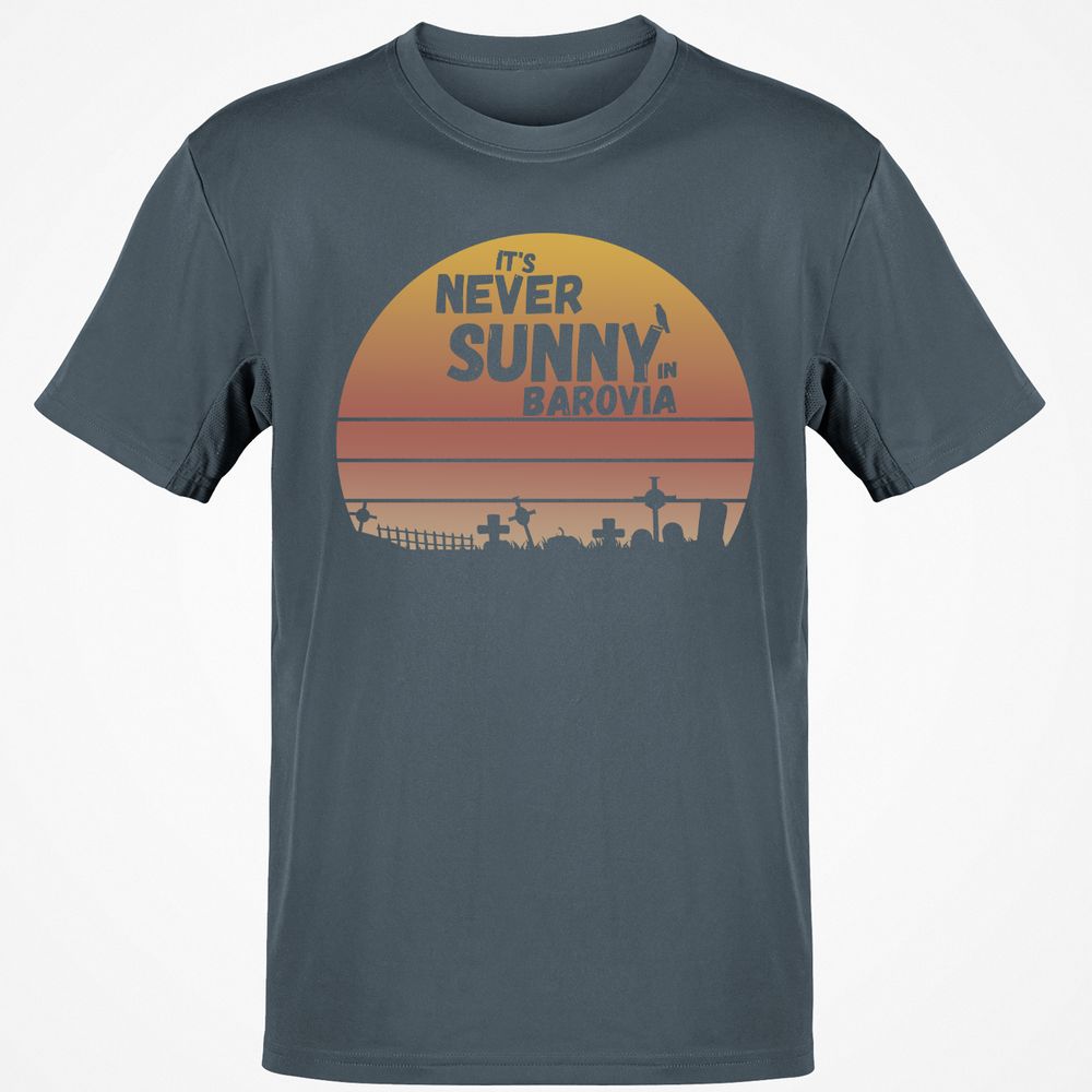 Vintage It's Never Sunny In Barovia Classic Unisex T-Shirt - Charcoal - 3