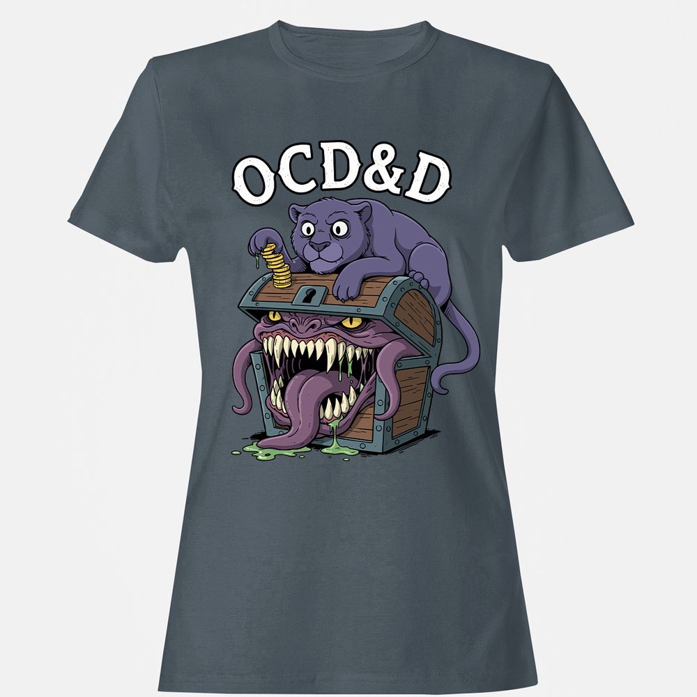 OCD&D Women's T-Shirt - Charcoal - 3