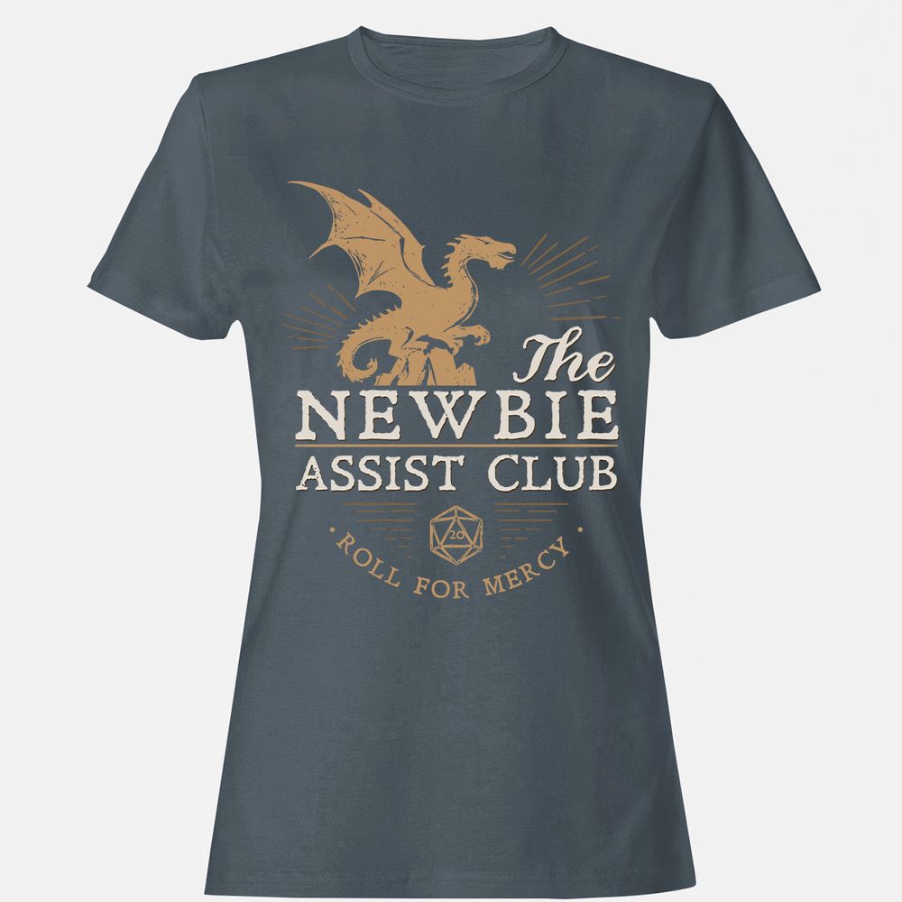 The Newbie Assist Club Women's T-Shirt - Charcoal - 3