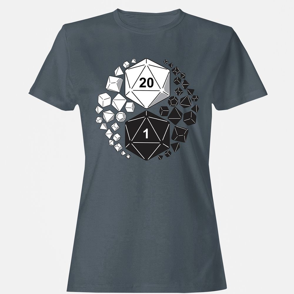 Gaming Yin Yang Women's T-Shirt - Charcoal - 3