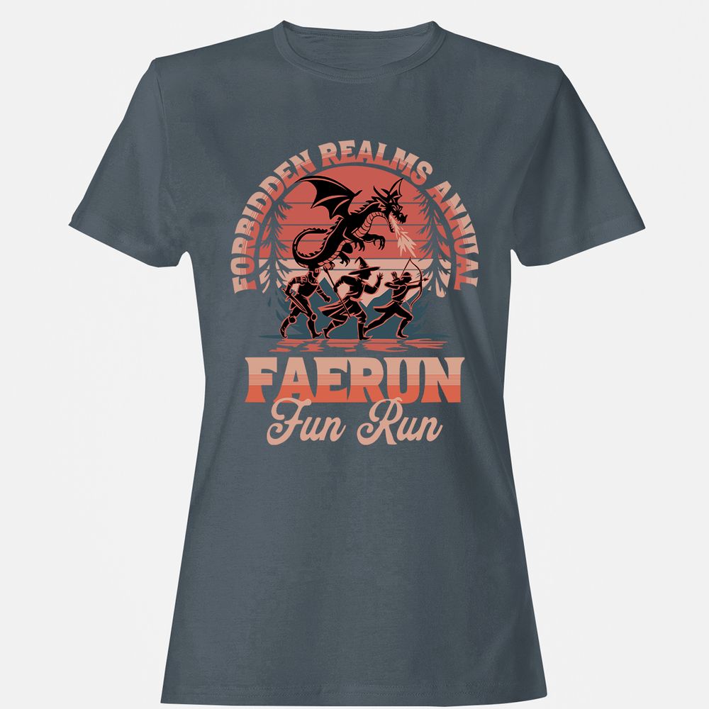 Faerun Fun Run Women's T-Shirt - Charcoal - 3