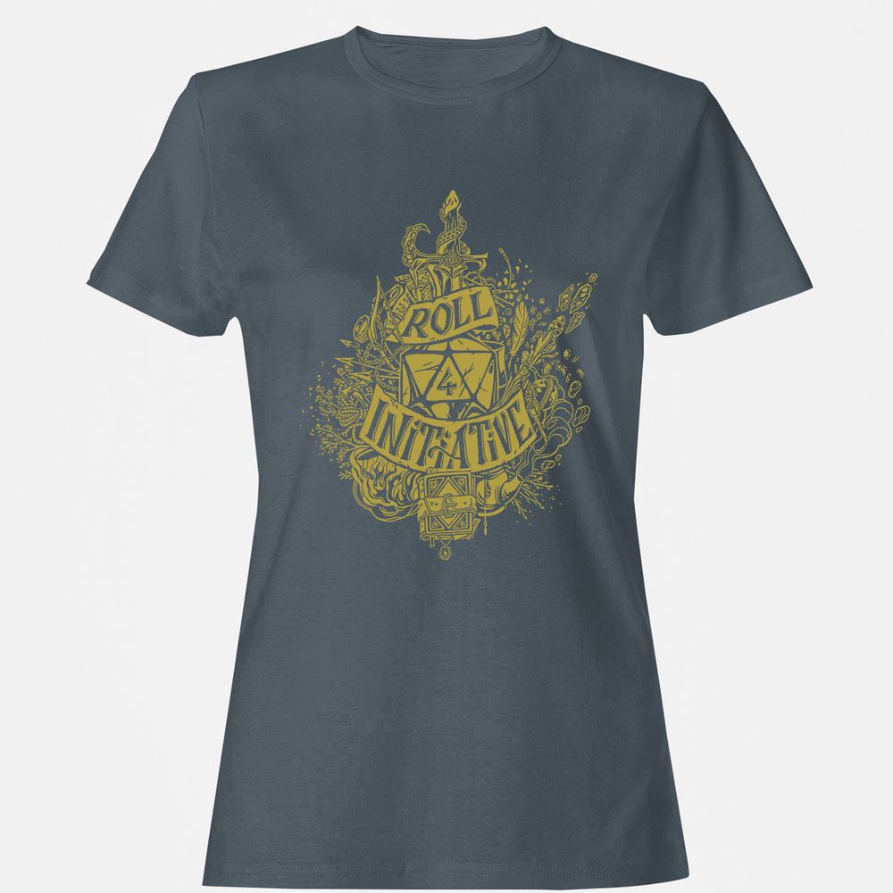 Roll Initiative Women's T-Shirt - Charcoal - 3