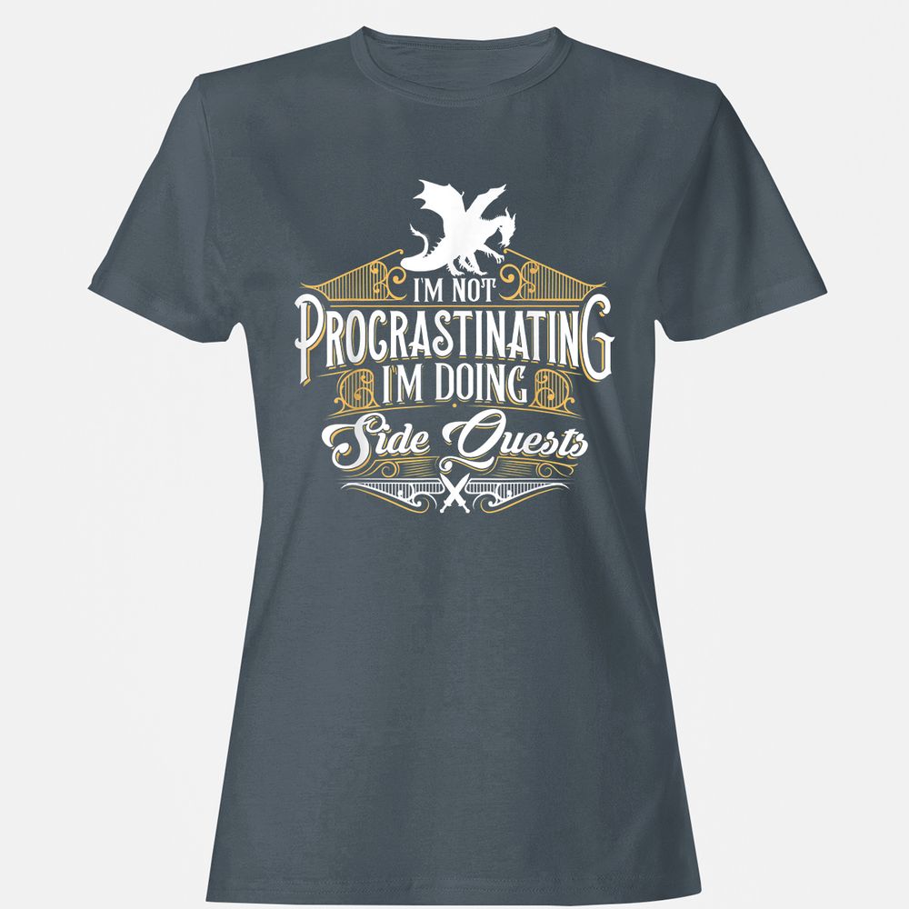 I'm Doing Side Quests Women's T-Shirt - Charcoal - 3