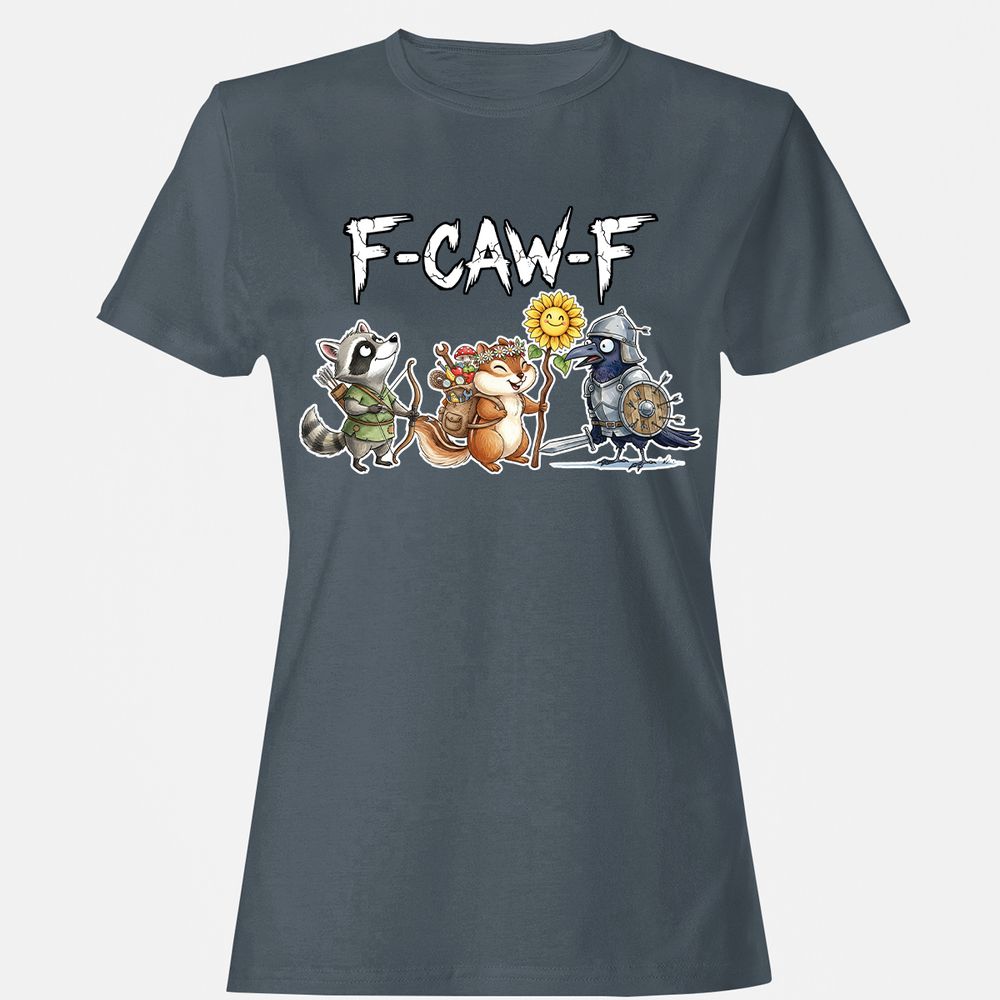 F-CAW-F Adventuring party Women's T-Shirt - Charcoal - 3