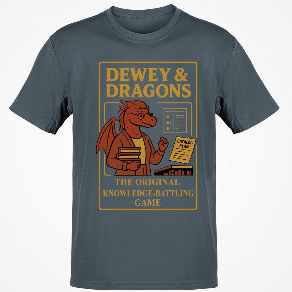 Dewey & Dragons Classic Unisex T-Shirt - Charcoal - 3