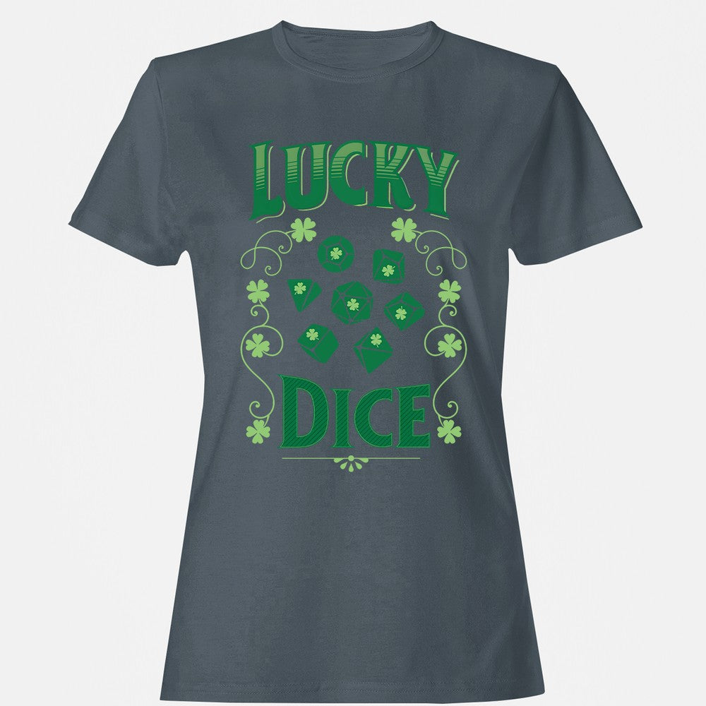 Lucky Dice Women's T-Shirt - Charcoal - 3
