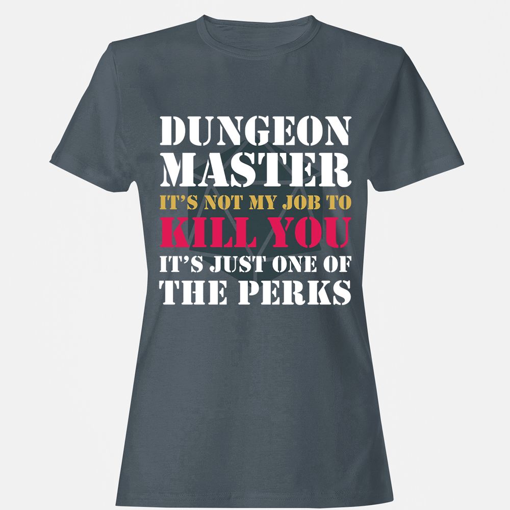 DUNGEON MASTER NOT MY JOB Women's T-Shirt - Charcoal - 3