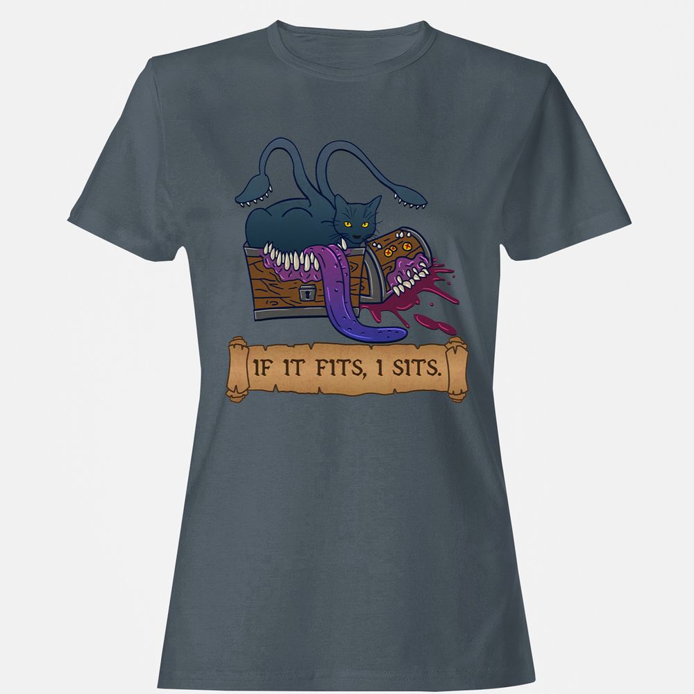 If It Fits I Sits Women's T-Shirt - Charcoal - 3