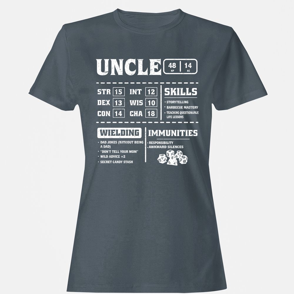 Uncle Stats Women's T-Shirt - Charcoal - 3