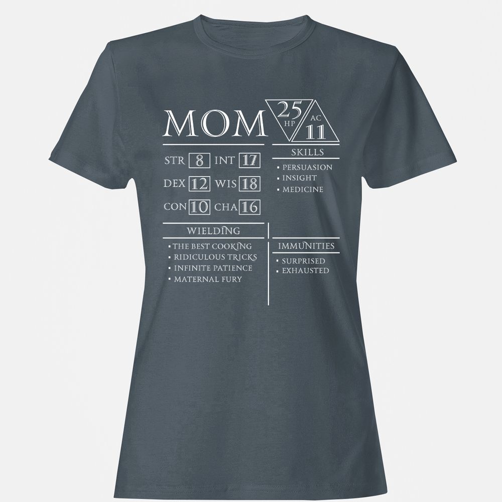 Mom Stats - Charcoal - 3