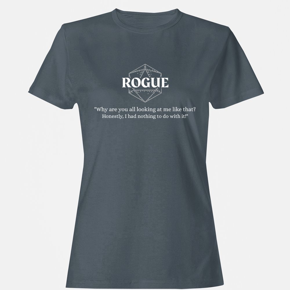 Rogue – Why Are You All Looking At Me Like That Women's T-Shirt - Charcoal - 3