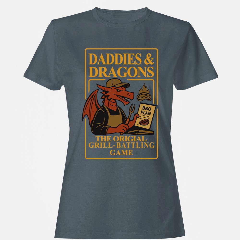 Daddies & Dragons Women's T-Shirt - Charcoal - 3