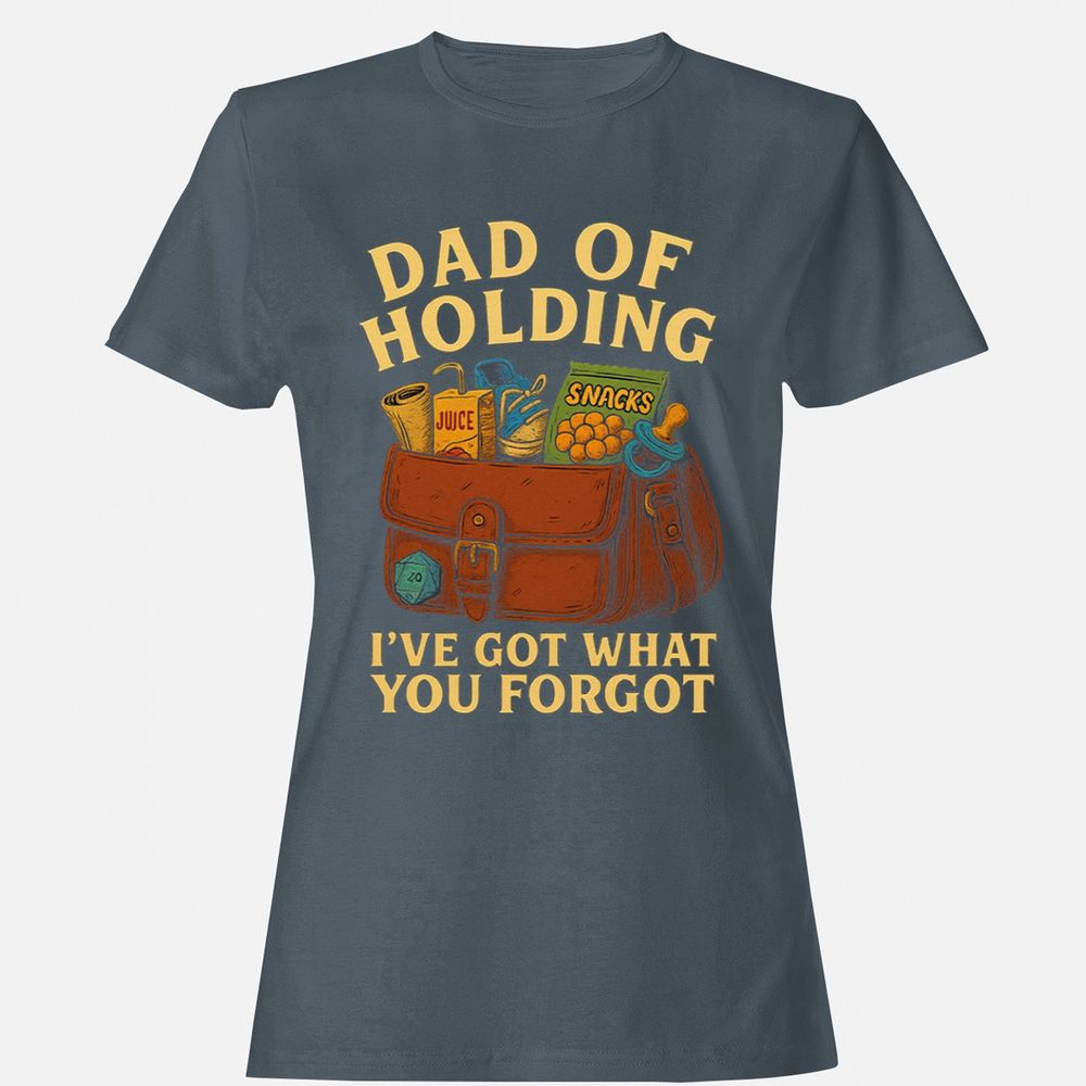 Dad Of Holding Women's T-Shirt - Charcoal - 3