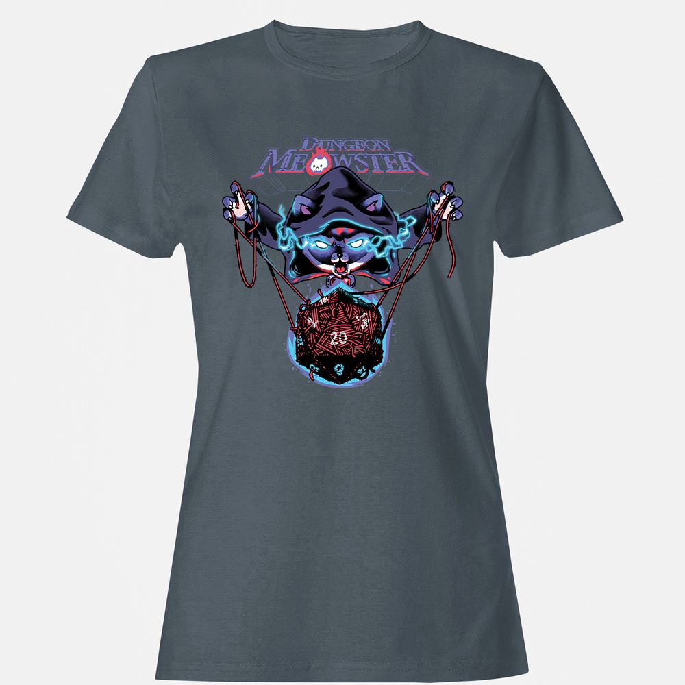Dungeon Meowster Women's T-Shirt - Charcoal - 3