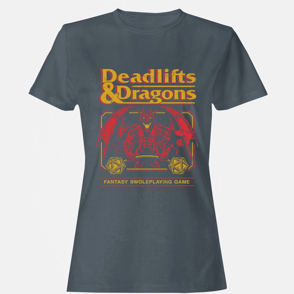 Deadlifts & Dragons - Charcoal - 3