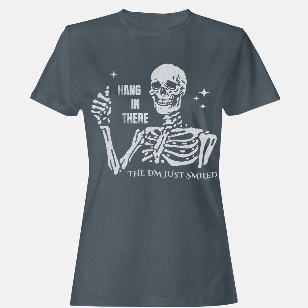 Hang In There – The DM Just Smiled Skeleton - Charcoal - 3