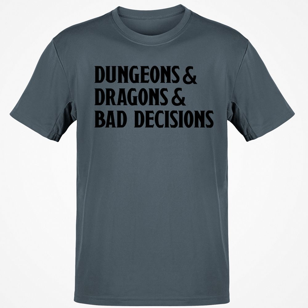 Bad Decisions Classic Unisex T-Shirt - Charcoal - 3