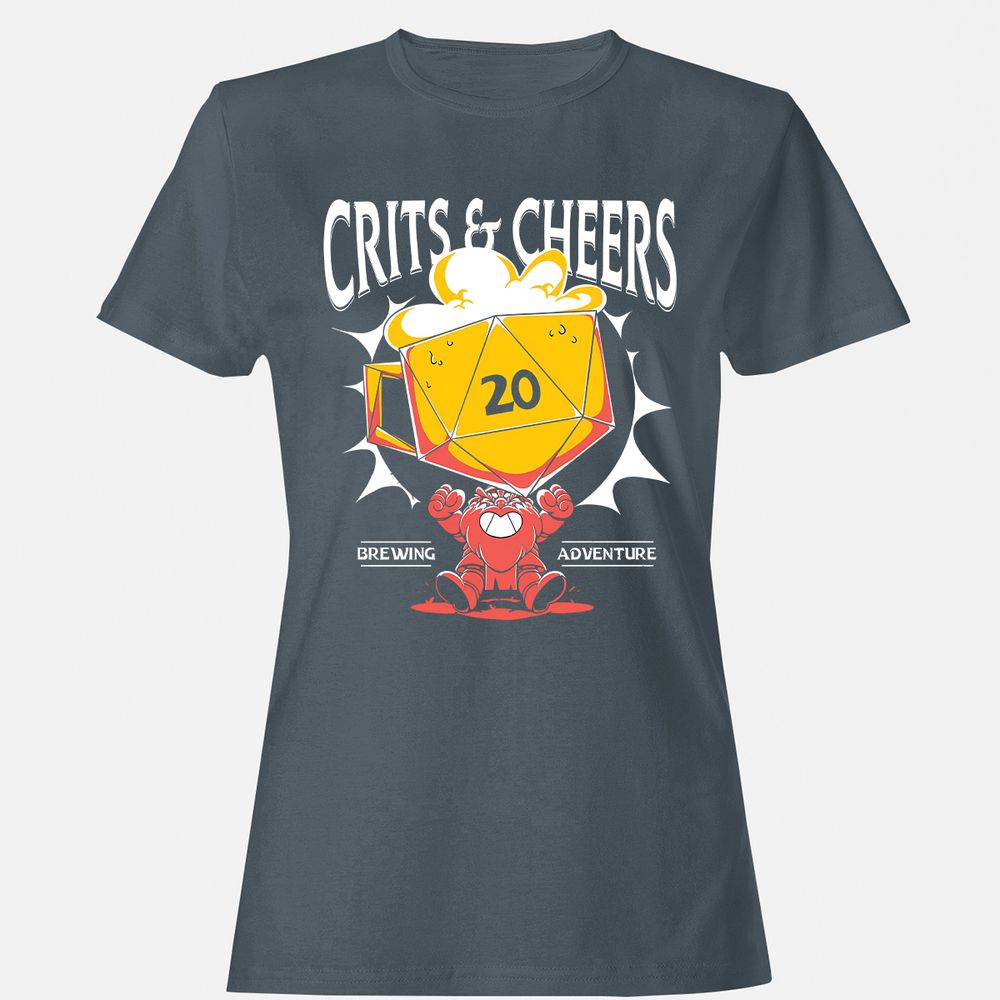 Crits & Cheers Women's T-Shirt - Charcoal - 3
