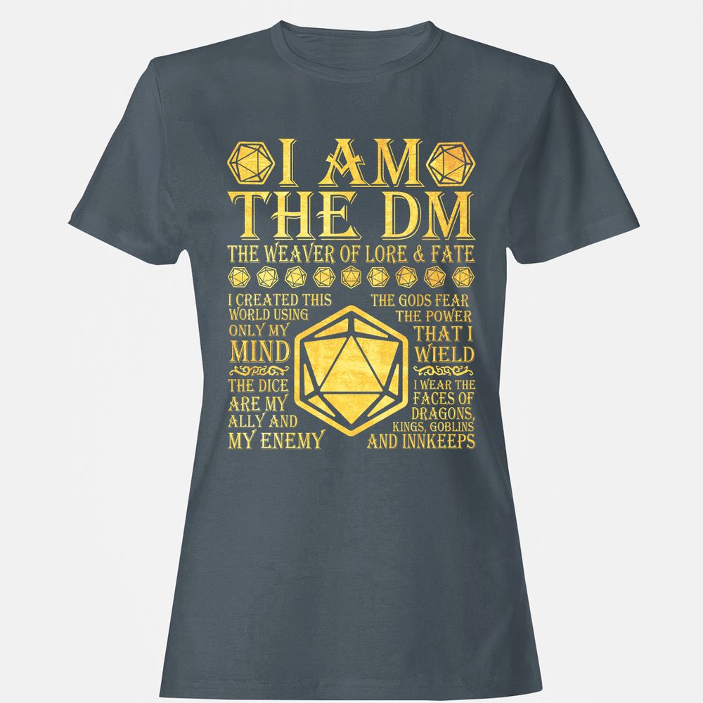 I Am The DM Women's T-Shirt - Charcoal - 3