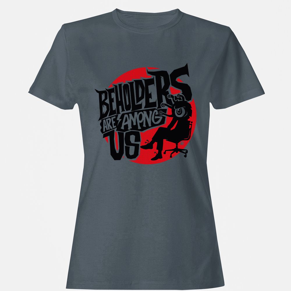 Beholders Are Among Us Women's T-Shirt - Charcoal - 3