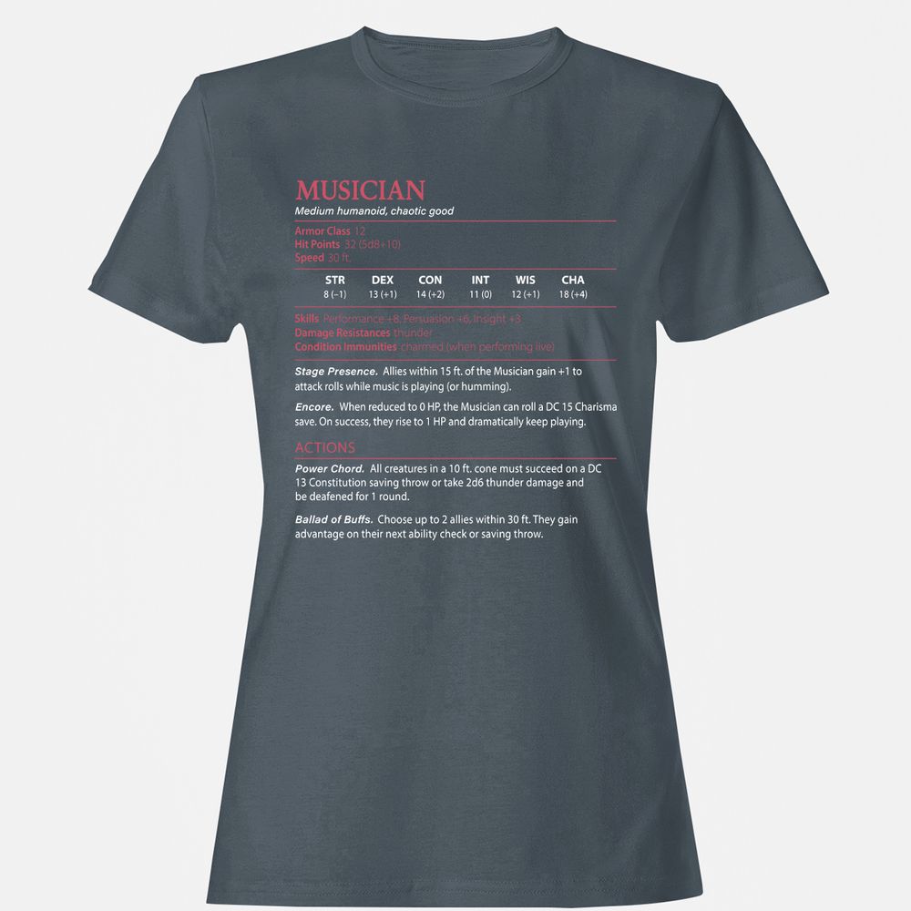 Musician Stats - Charcoal - 3
