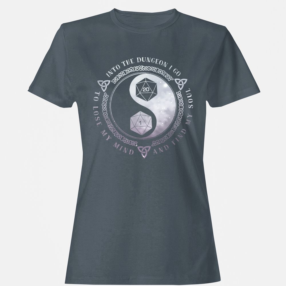 Into The Dungeon I Go Women's T-Shirt - Charcoal - 3