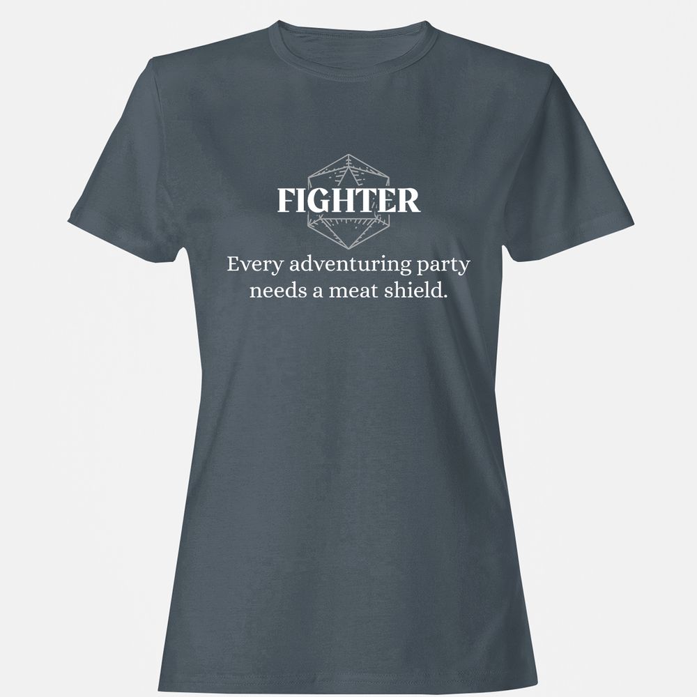 Fighter – Every Party Needs A Meat Shield Women's T-Shirt - Charcoal - 3