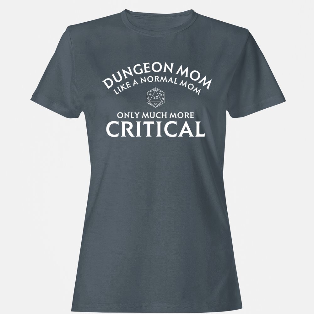 Dungeon Mom Normal Mom Women's T-Shirt - Charcoal - 3