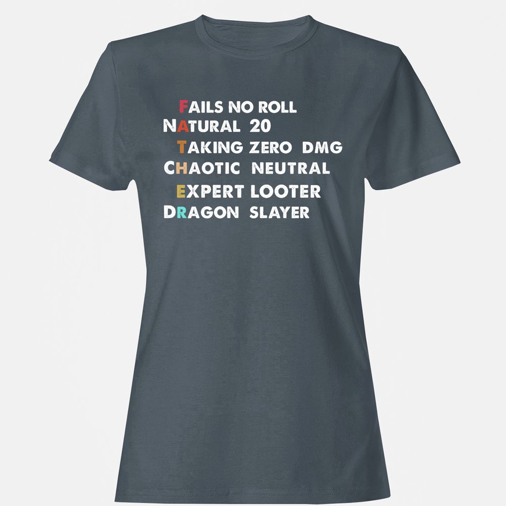Father D&D Women's T-Shirt - Charcoal - 3
