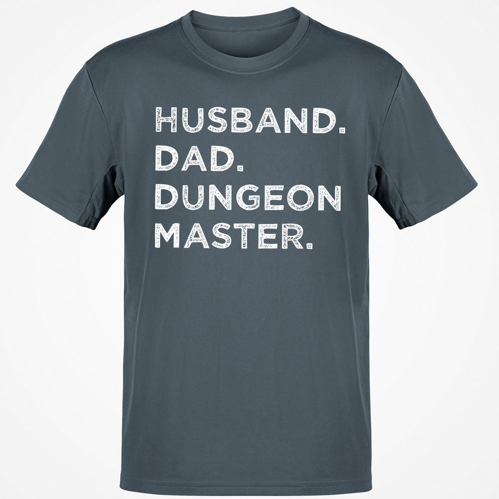 Husband Dad Dungeon Master Classic Unisex T-Shirt - Charcoal - 3