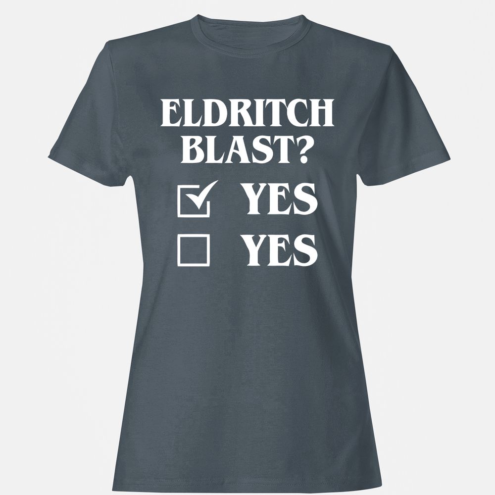 Eldritch Blast Yes Women's T-Shirt - Charcoal - 3