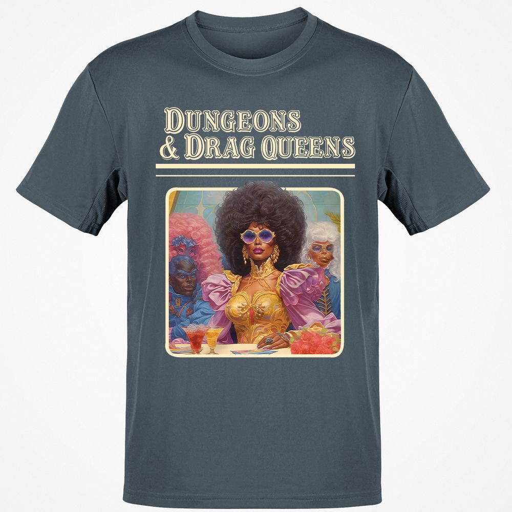Dungeons & Drag Queens Classic Unisex T-Shirt - Charcoal - 3
