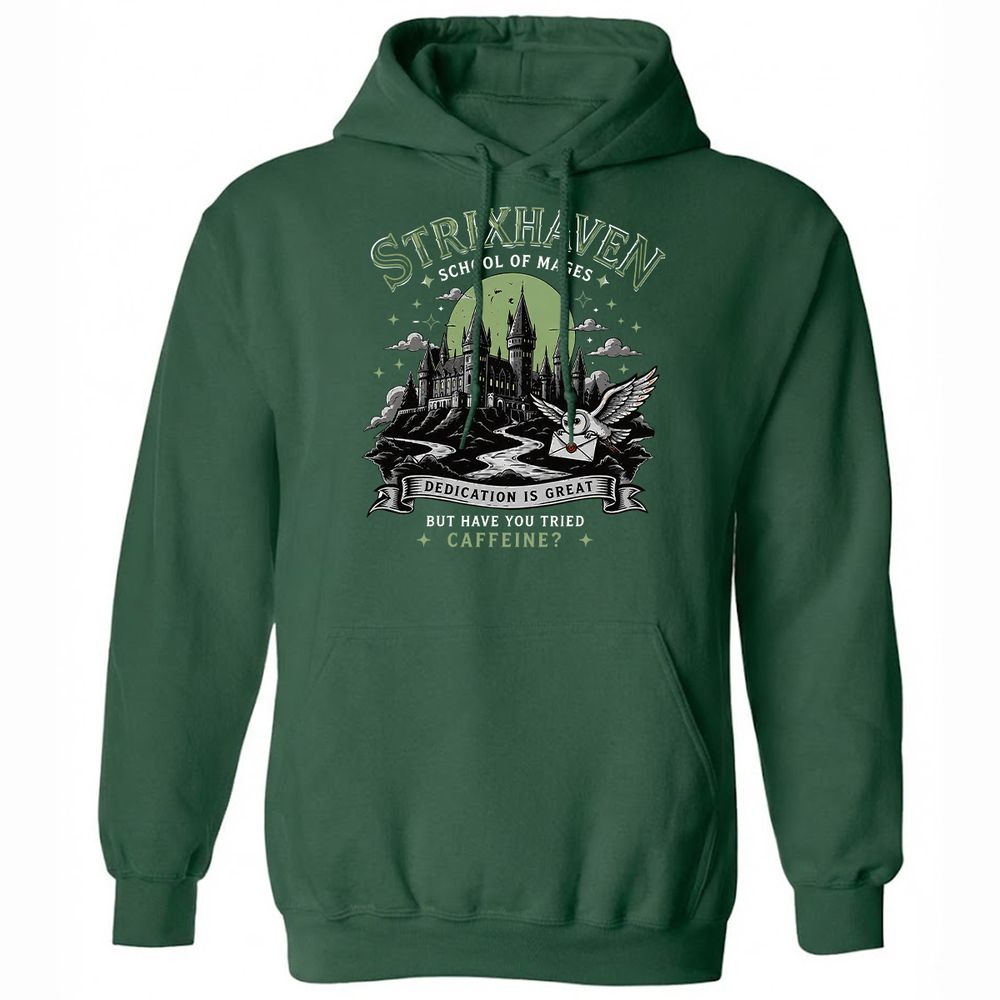 Strixhaven - School Of Mages Classic Unisex Hoodie - Forest Green - 3