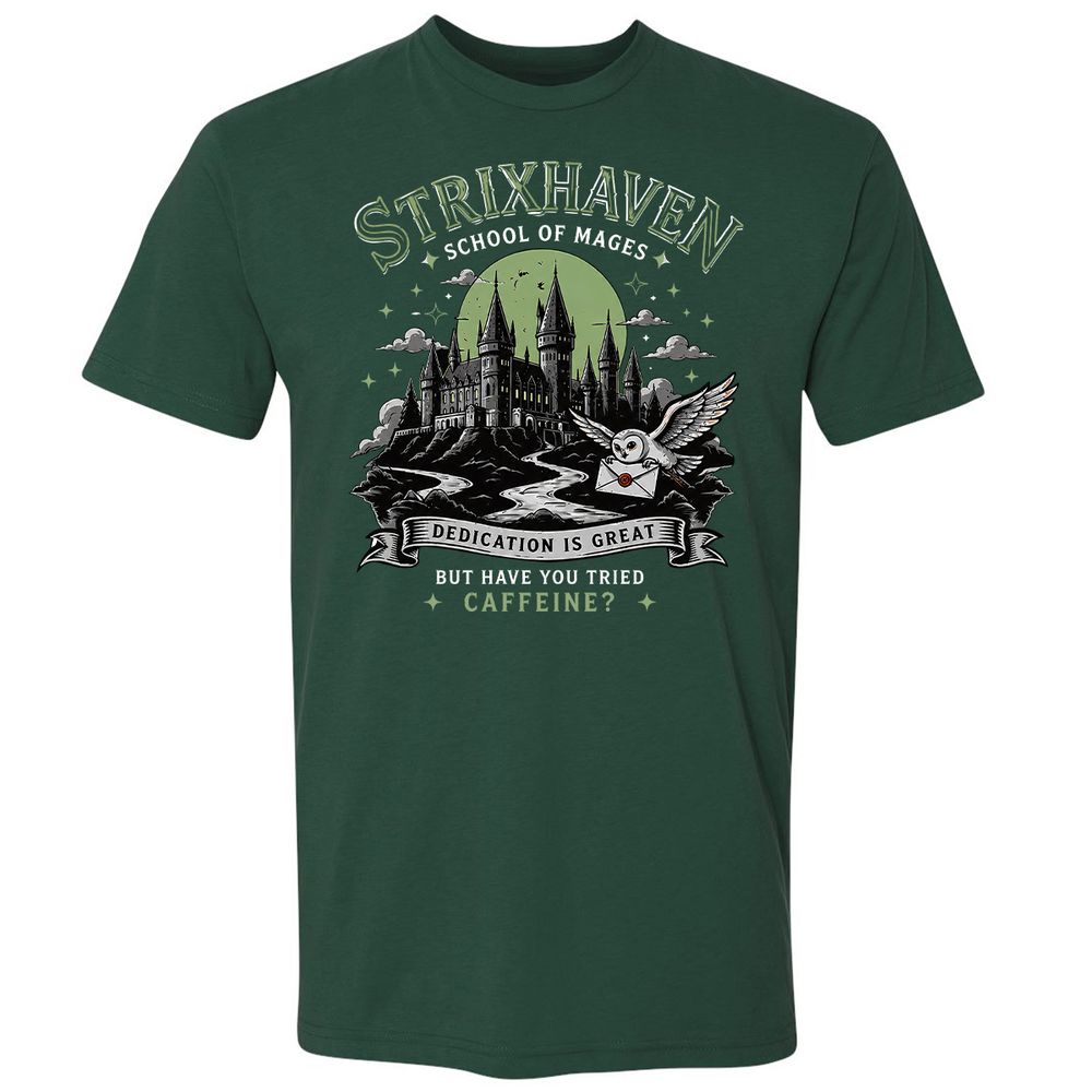 Strixhaven - School Of Mages Premium Unisex T-Shirt - Forest Green - 3
