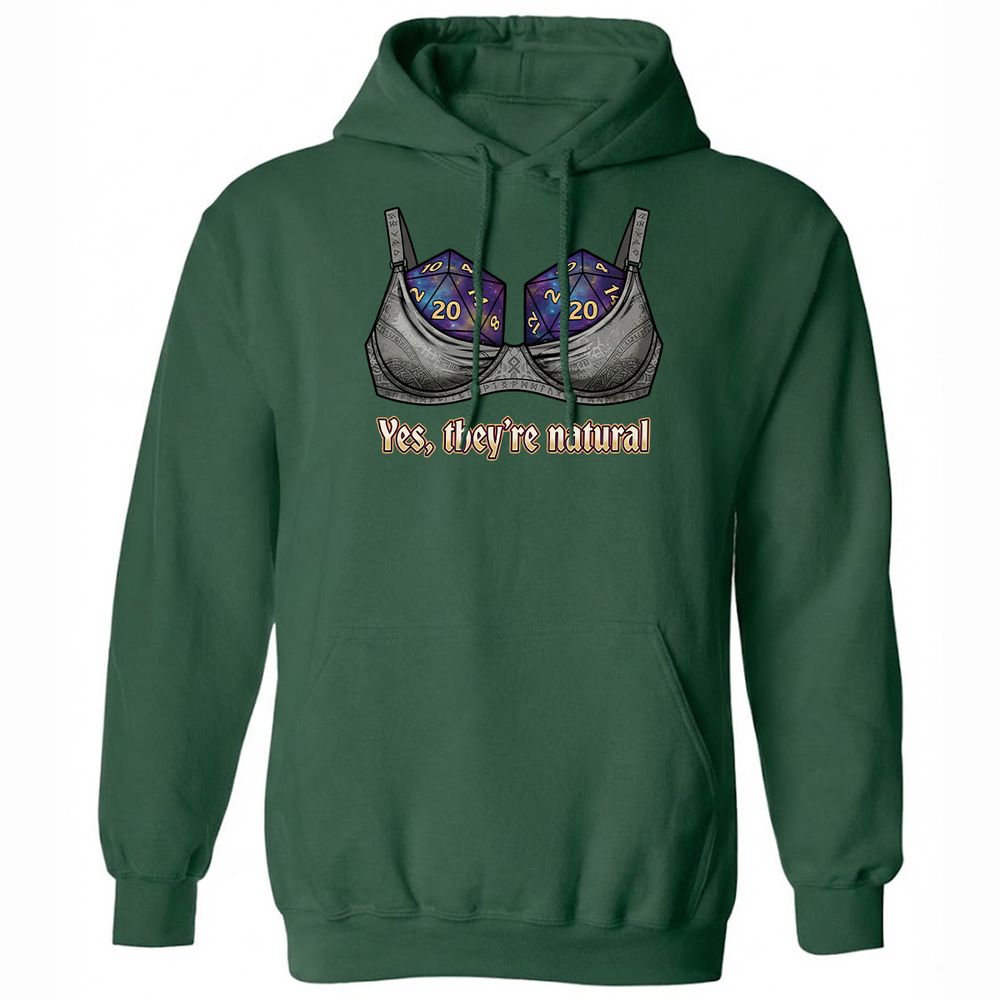 They Are Natural Nat20 Classic Unisex Hoodie - Forest Green - 3