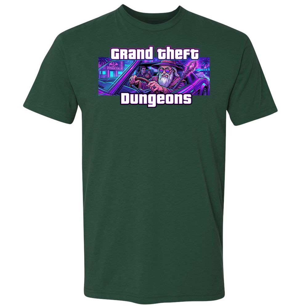 Grand Theft Dungeons Miami - Forest Green - 3