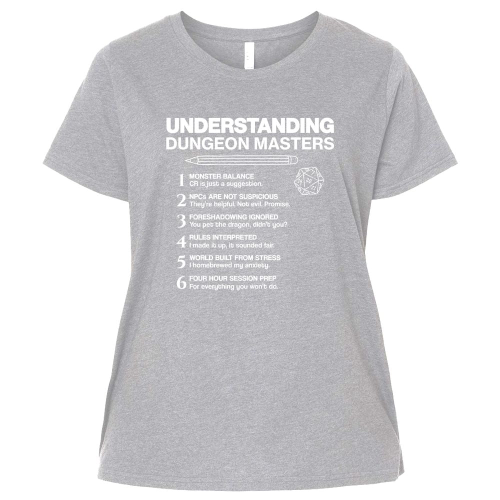 Understanding Dungeon Masters Ladies Curvy Jersey - Heather - 3