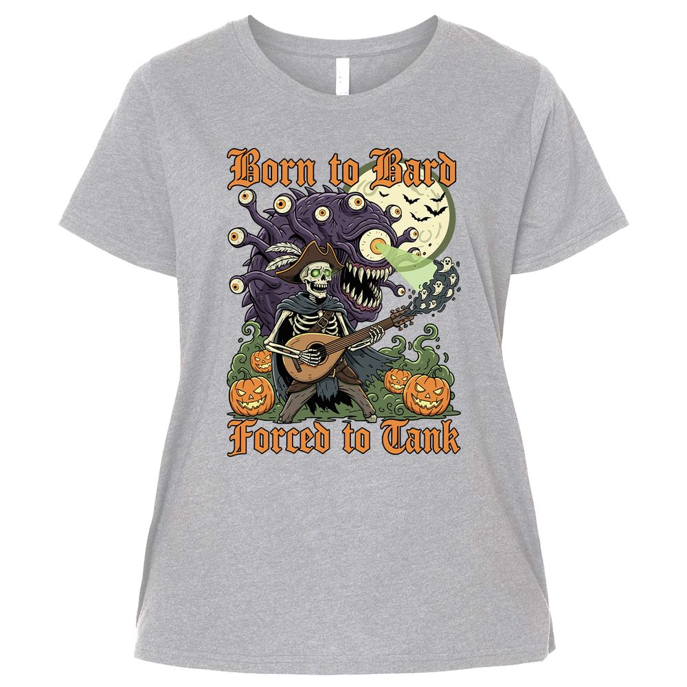 Born to Bard – Forced to Tank Ladies Curvy Jersey - Heather - 3