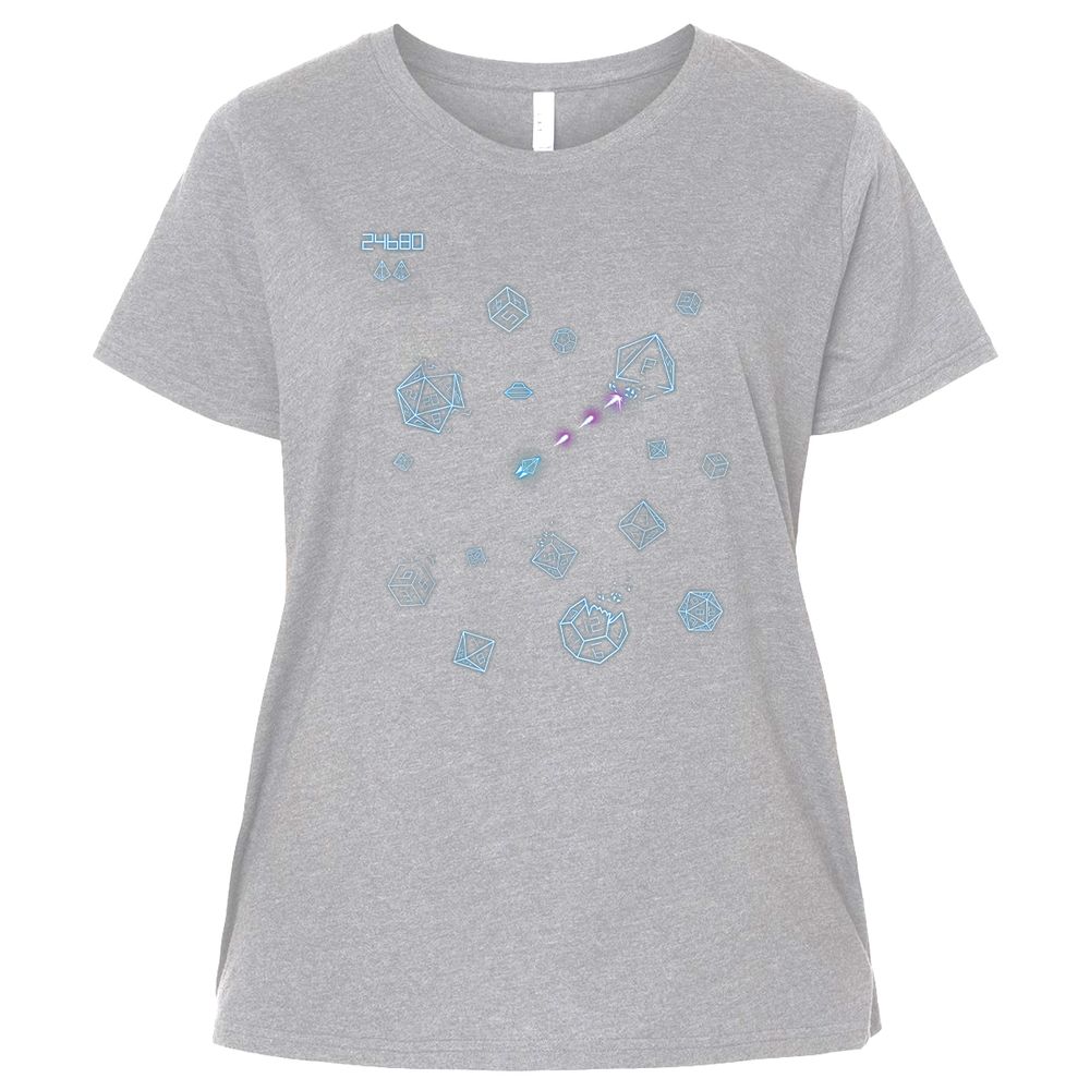 The Dices Game Ladies Curvy Jersey - Heather - 3