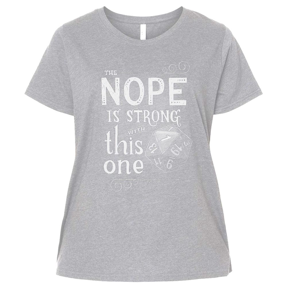 The NOPE is Strong with This One Ladies Curvy Jersey - Heather - 3